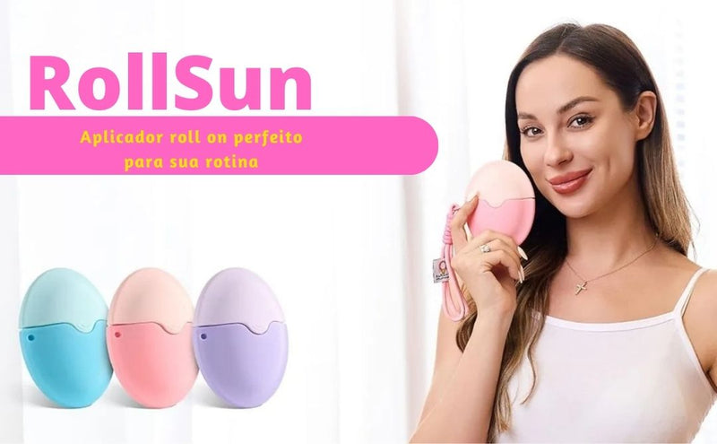 🌞 RollSun Seu novo jeito de aplicar protetor, sem meleca! 🧴✨