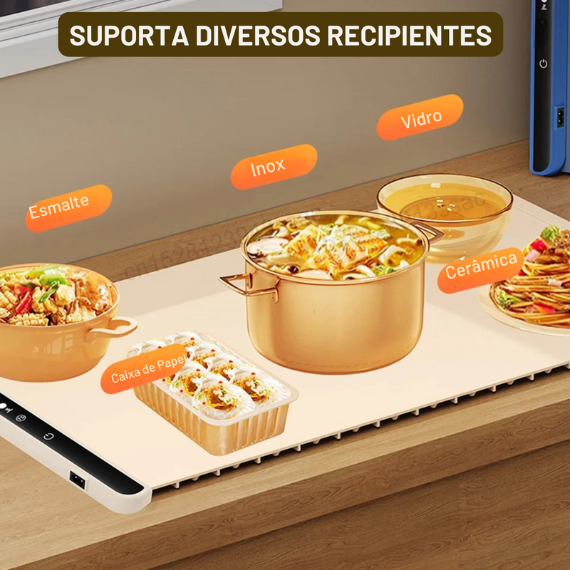 Flexible Heated Board – a bandeja que mantém suas refeições à mesa sempre quentinhas 🍲 nos momentos que aquecem o seu coração ❤️