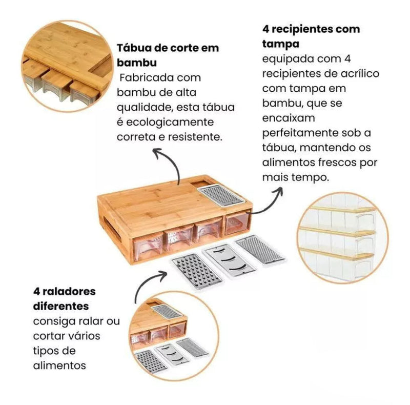 🔥 MULTIBOARD CHEF - A Tábua 5 em 1 que Revoluciona sua Cozinha e te Transforma no Chef! 👨‍🍳🔪✨