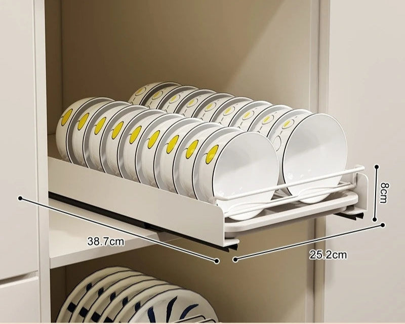 🧑‍🍳FlexKitchen – Hack Organizador Deslizante para Armário 🍽️ Praticidade e Estilo na Sua Cozinha!🥣