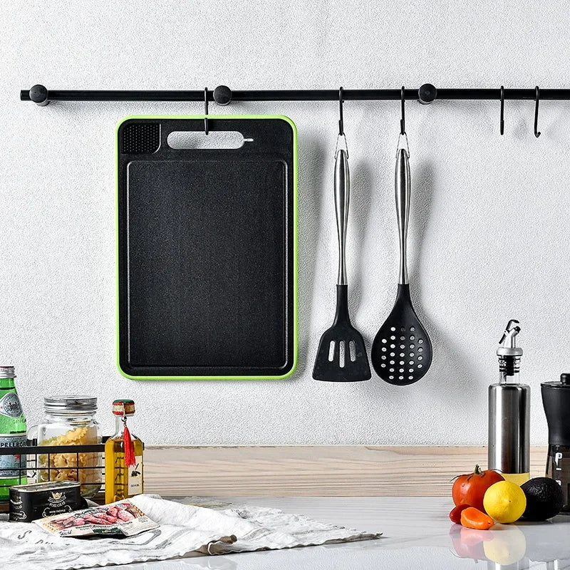 Tábua ChefFlex MultiBoard 4 em 1  | ❄️ Descongele | 🔪 Corte | 🧄 Rale | 🍋 Afie - A multifuncional que sua cozinha precisava!