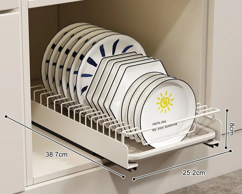 🧑‍🍳FlexKitchen – Hack Organizador Deslizante para Armário 🍽️ Praticidade e Estilo na Sua Cozinha!🥣