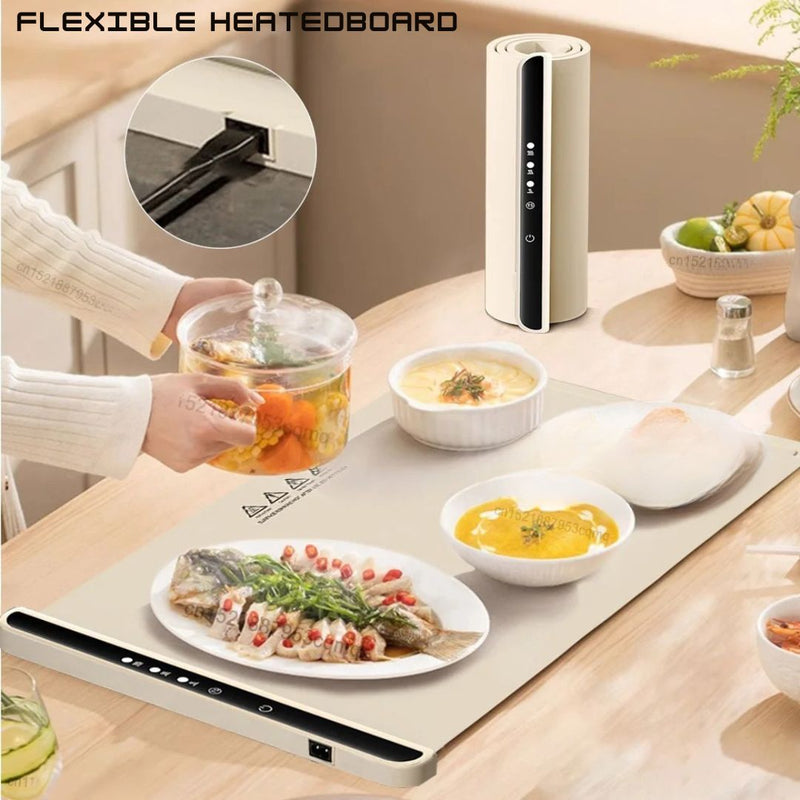 Flexible Heated Board – a bandeja que mantém suas refeições à mesa sempre quentinhas 🍲 nos momentos que aquecem o seu coração ❤️